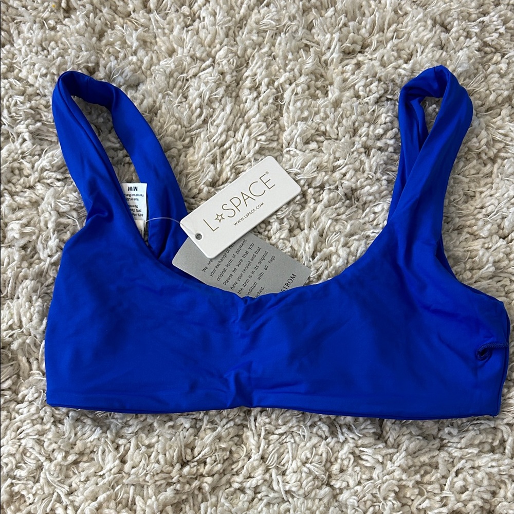 L*Space Royal Blue Bikini Top